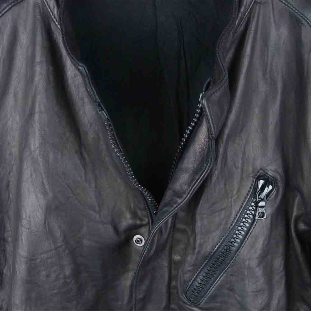 ATTACHMENT アタッチメント T163 シープレザー ブルゾン ジャケット 日本製 ブラック系 2【中古】