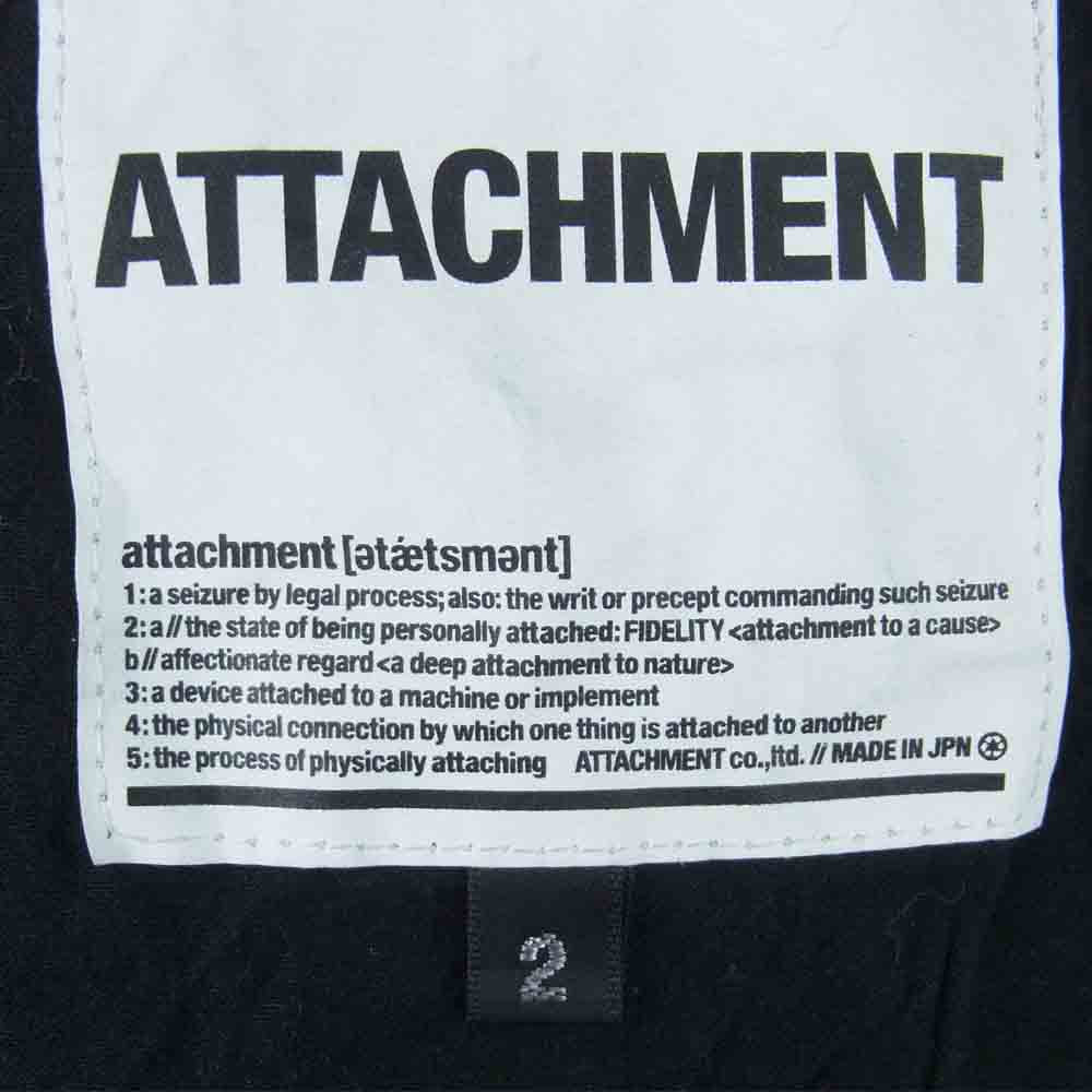 ATTACHMENT アタッチメント T163 シープレザー ブルゾン ジャケット 日本製 ブラック系 2【中古】
