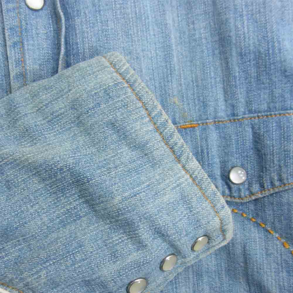 DUVETICA デュベティカ 国内正規品 MAES ダウンライニング デニム シャツ インディゴブルー系 46【中古】