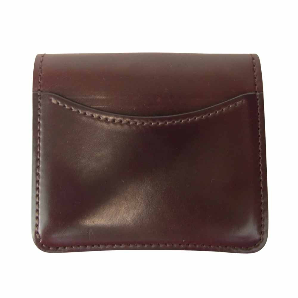 WILDSWANS ワイルドスワンズ パーム シェルコードバン ミニウォレット  ブラウン系【中古】