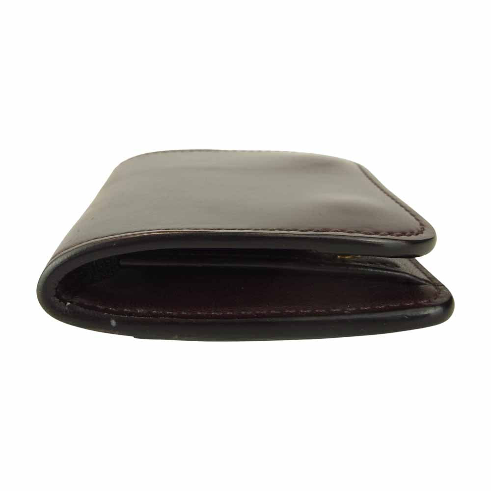 WILDSWANS ワイルドスワンズ パーム シェルコードバン ミニウォレット  ブラウン系【中古】