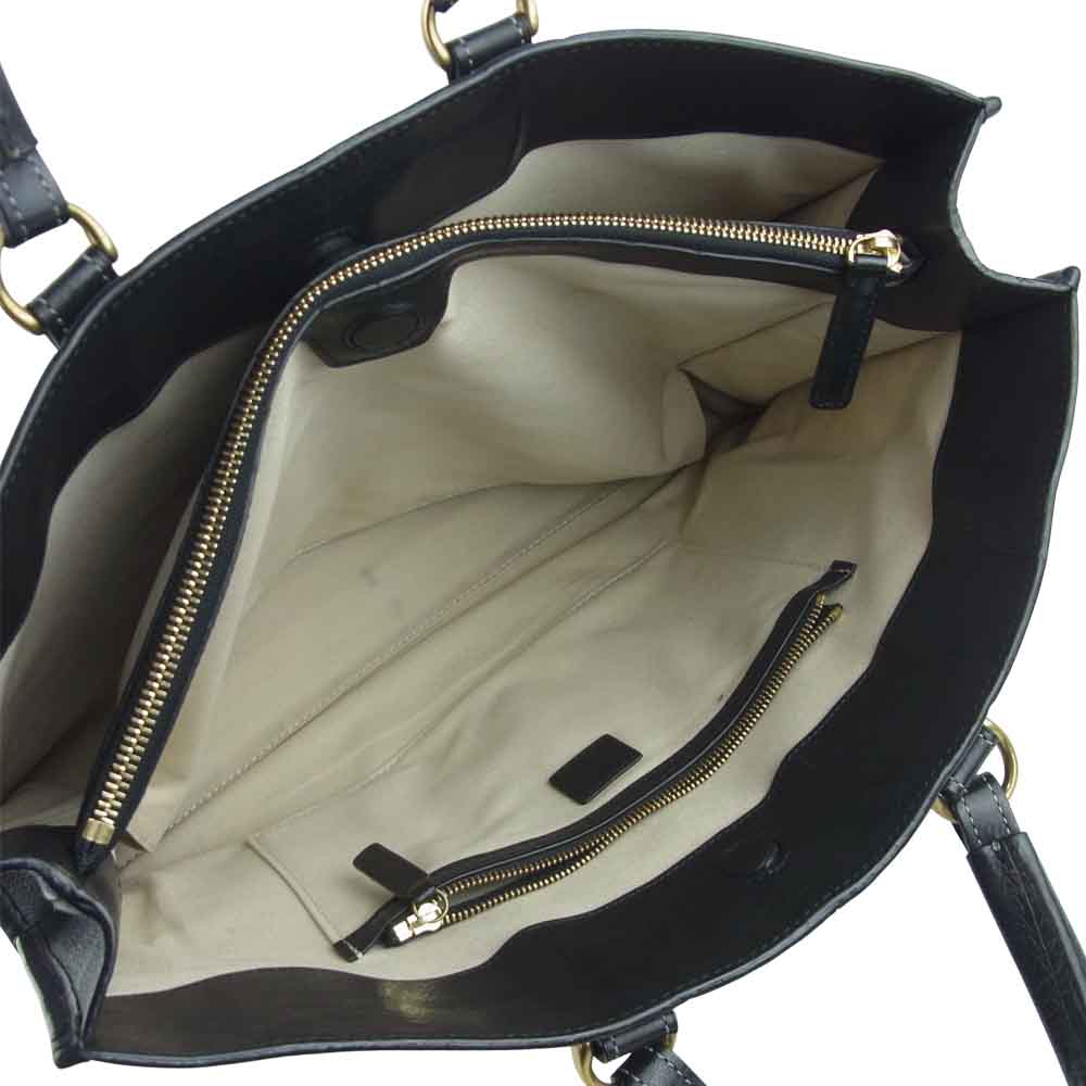土屋鞄製造所 URBANO ウルバーノ シティ トートバッグ ブラック系【中古】