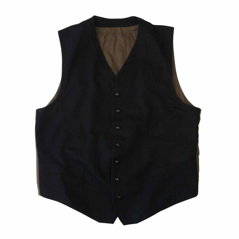BLACK SIGN ブラックサイン Vネック ベスト ブラック系 42【中古】