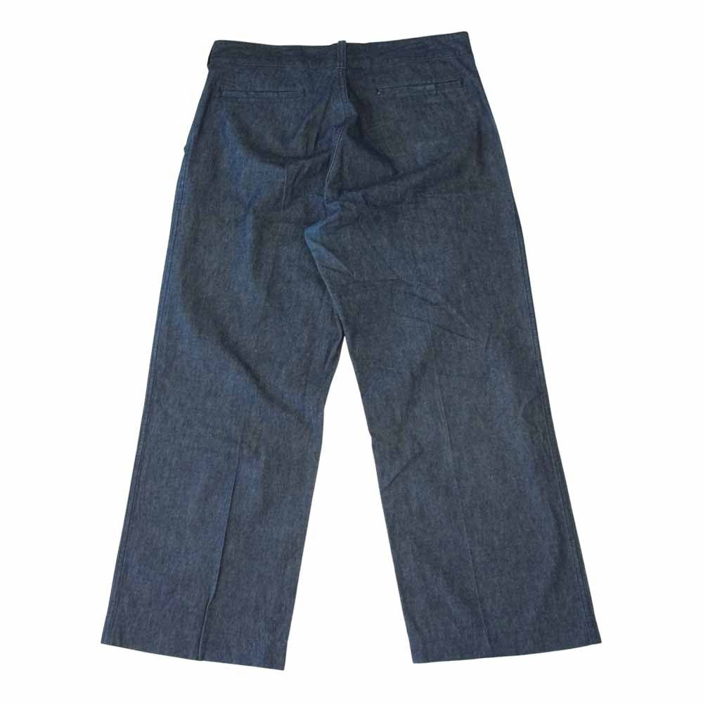 BLACK SIGN ブラックサイン Chambray Marine Trousers シャンブレー トラウザーズ  インディゴブルー系 36【中古】