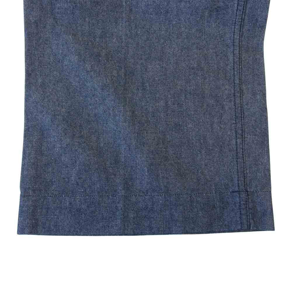 BLACK SIGN ブラックサイン Chambray Marine Trousers シャンブレー トラウザーズ  インディゴブルー系 36【中古】