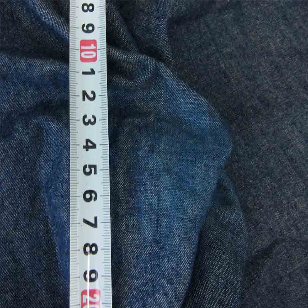 BLACK SIGN ブラックサイン Chambray Marine Trousers シャンブレー トラウザーズ  インディゴブルー系 36【中古】