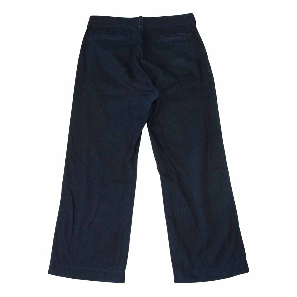 BLACK SIGN ブラックサイン Indigo Herringbone Marine Trousers インディゴ ヘリンボーン トラウザーズ インディゴブルー系 34【中古】