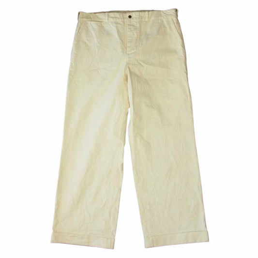 BELAFONTE ベラフォンテ RAGTIME HERRINGBONE TROUSERS ヘリンボーン トラウザーズ  ホワイト系 XL【中古】