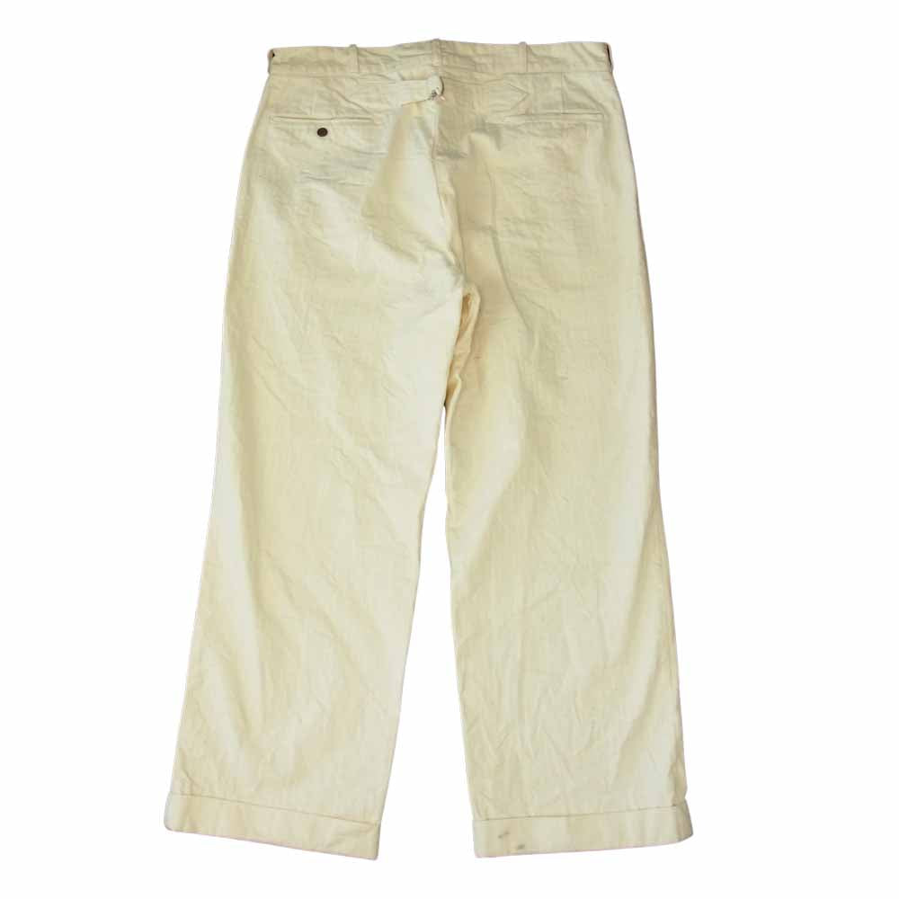 BELAFONTE ベラフォンテ RAGTIME HERRINGBONE TROUSERS ヘリンボーン トラウザーズ  ホワイト系 XL【中古】