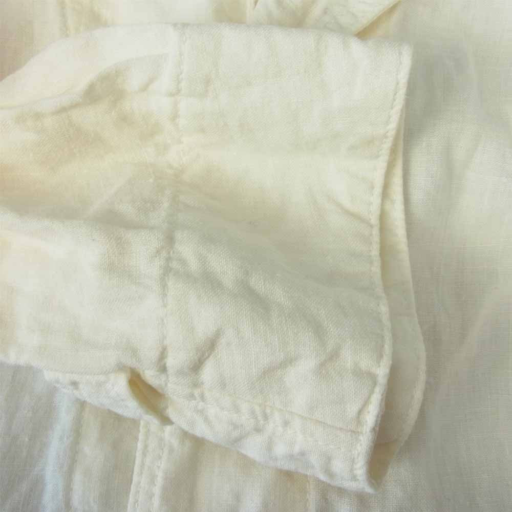 BLACK SIGN ブラックサイン アトリエ コート リネン ロング  ホワイト系 40【中古】