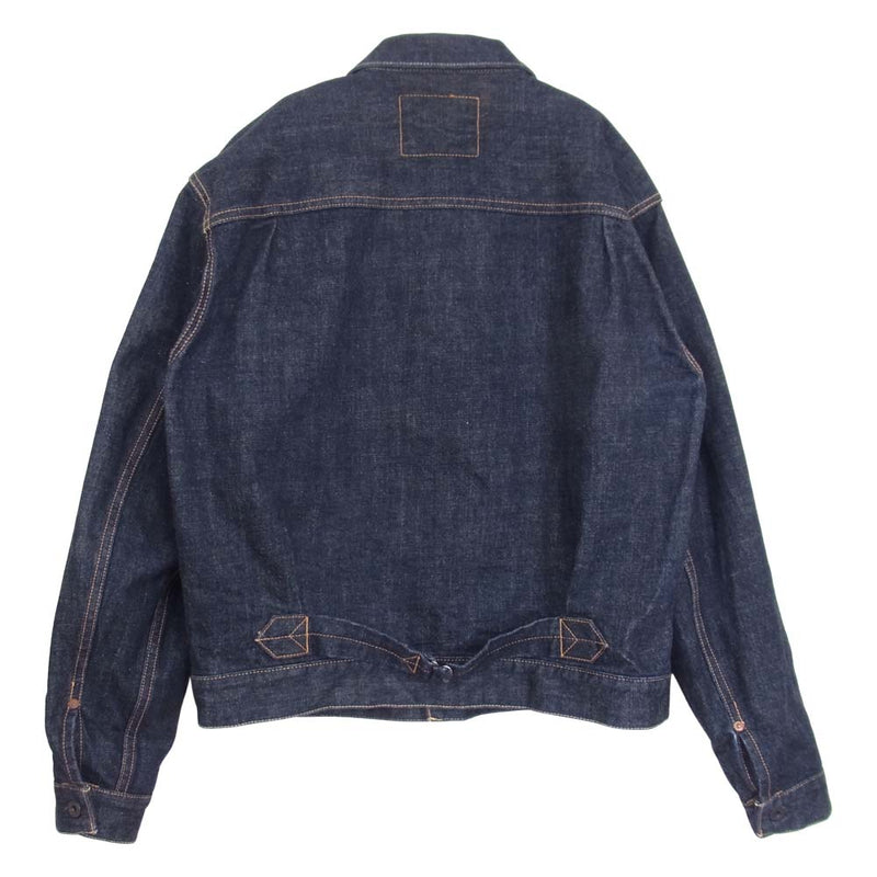 BLACK SIGN ブラックサイン BSSJ-16408 14OZ BS DENIM PLEATS JACKET デニム プリーツ ジャケット インディゴブルー系 42【中古】