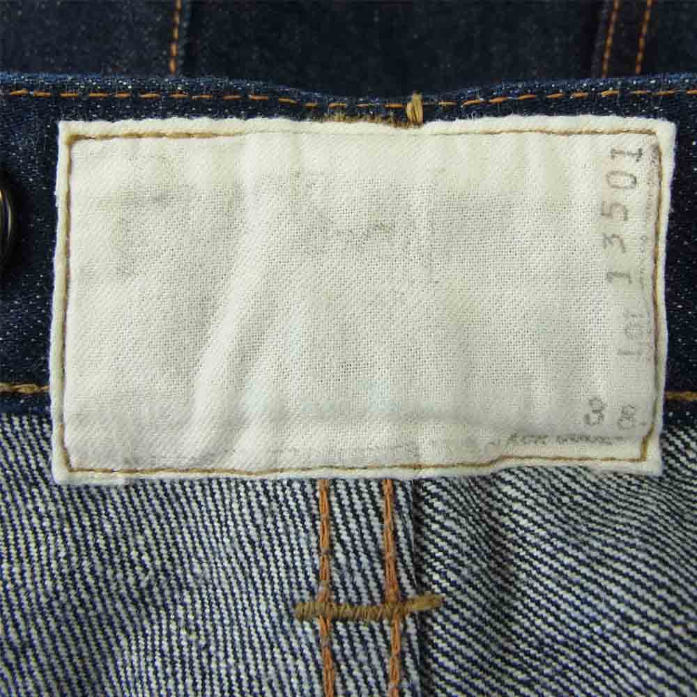 BLACK SIGN ブラックサイン 15oz Vocalion Waist Overalls デニム パンツ インディゴブルー系 38【美品】【中古】