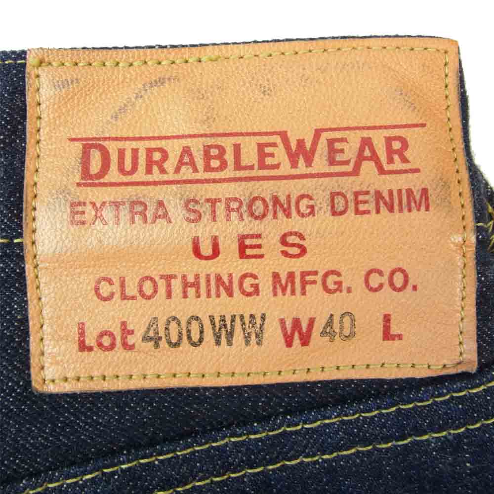 ウエス 400WW 14.9oz 大戦モデル デニム パンツ インディゴブルー系 40【中古】