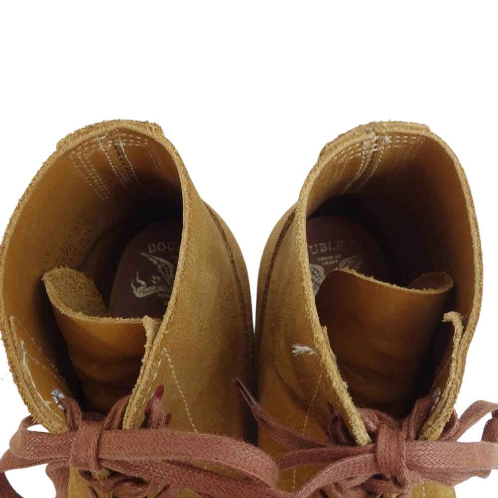 RRL ダブルアールエル USA製 ラフアウト スエード ミリタリー サービス ブーツ ブラウン系 9D【美品】【中古】