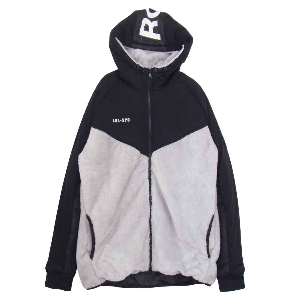 AKM エイケイエム LUXE163 BLACK SENSE ZIP UP STAND JACKET ボア ブルゾン ジャケット グレー系 XL【中古】