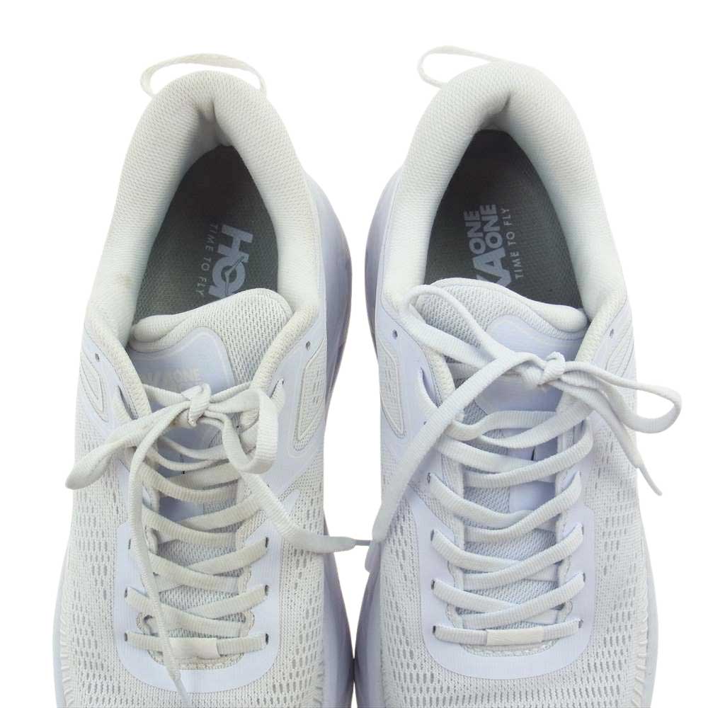 HOKA ONE ONE ホカ オネオネ BONDI 7 ボンダイ スニーカー ホワイト系 27.5cm【中古】