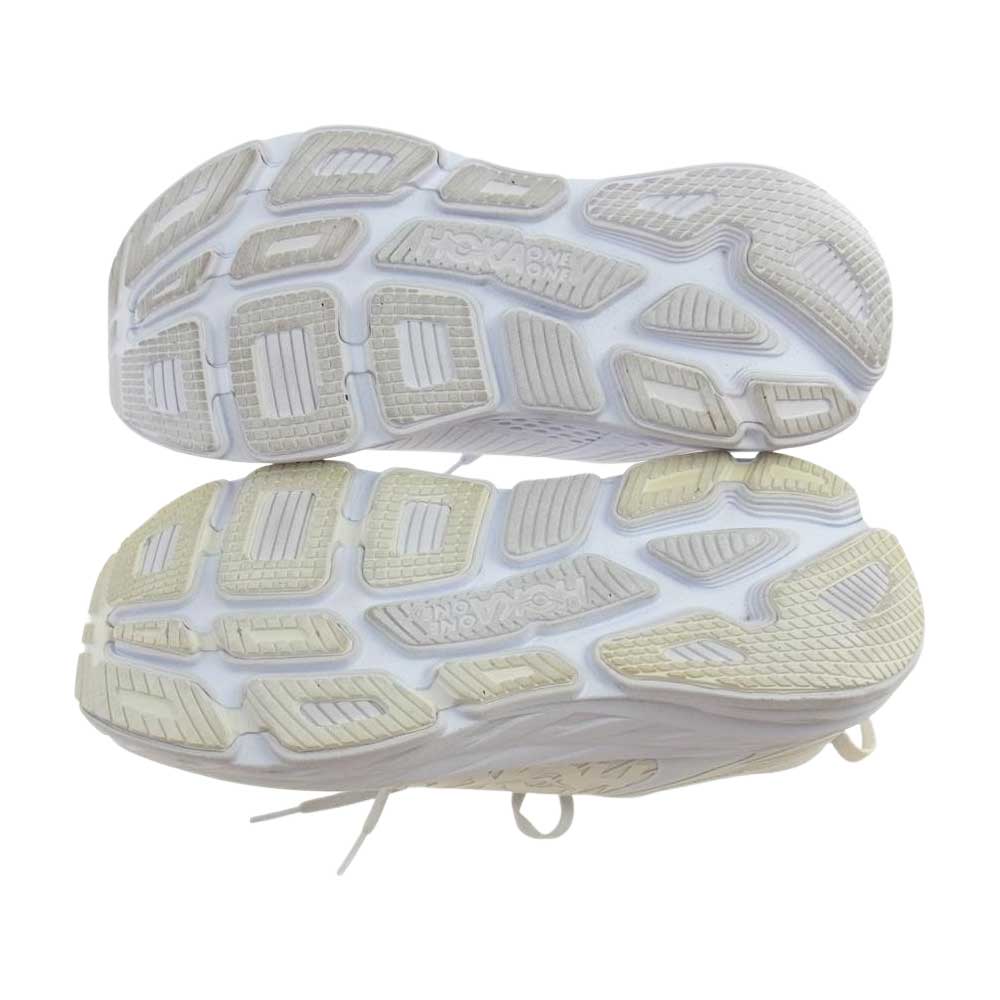 HOKA ONE ONE ホカ オネオネ BONDI 7 ボンダイ スニーカー ホワイト系 27.5cm【中古】