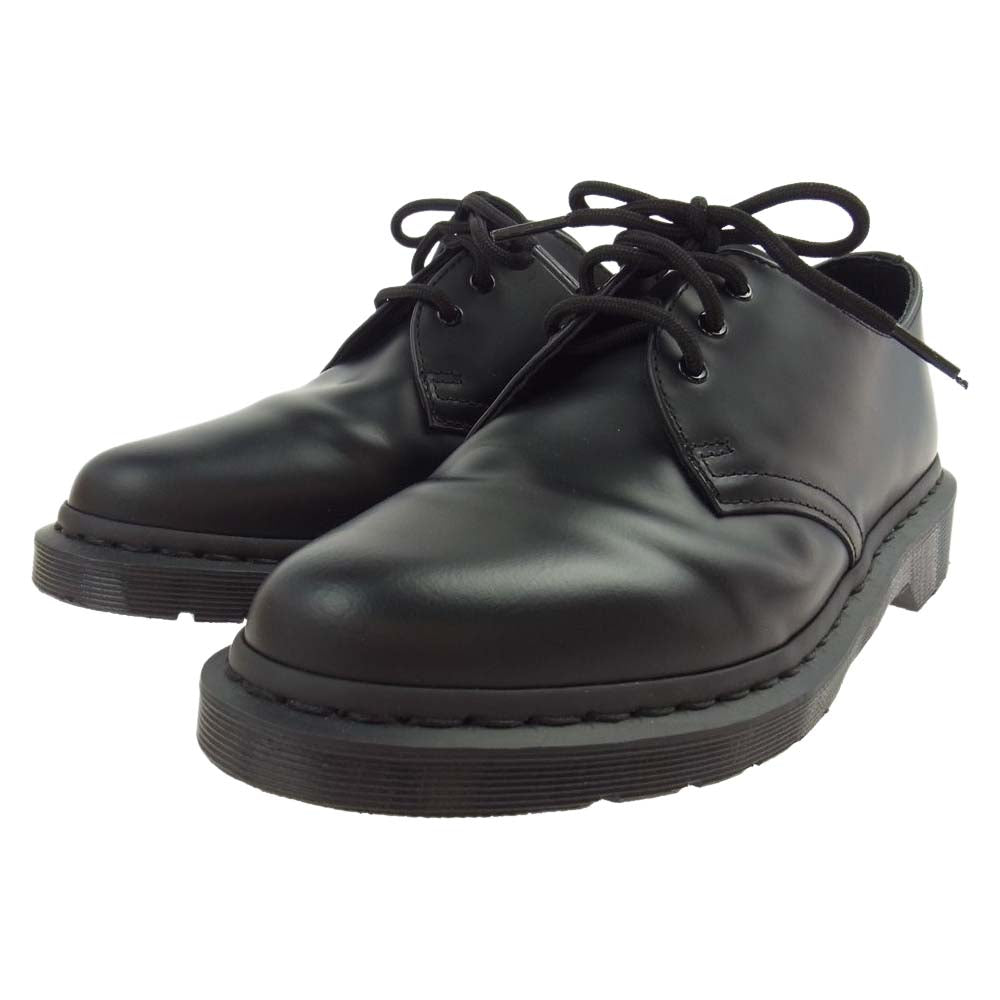 Dr.Martens ドクターマーチン 14345001 3EYELET SHOE ホール レザー シューズ ブラック系 UK7【極上美品】【中古】