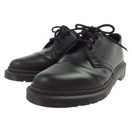 Dr.Martens ドクターマーチン 14345001 3EYELET SHOE ホール レザー シューズ ブラック系 UK7【極上美品】【中古】