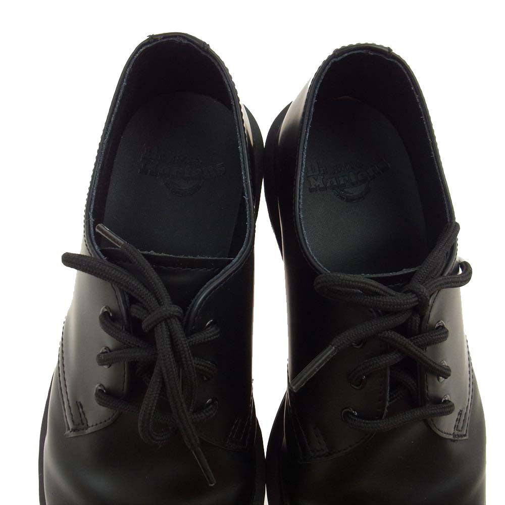 Dr.Martens ドクターマーチン 14345001 3EYELET SHOE ホール レザー シューズ ブラック系 UK7【極上美品】【中古】