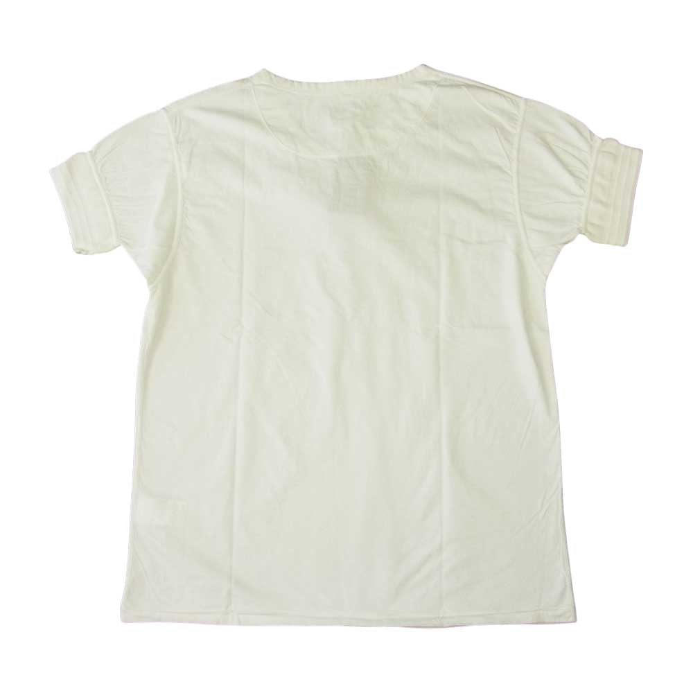 BLACK SIGN ブラックサイン BSSN-19304B Ritual Skull V-Neck Tee スカル  ホワイト系 42【新古品】【未使用】【中古】
