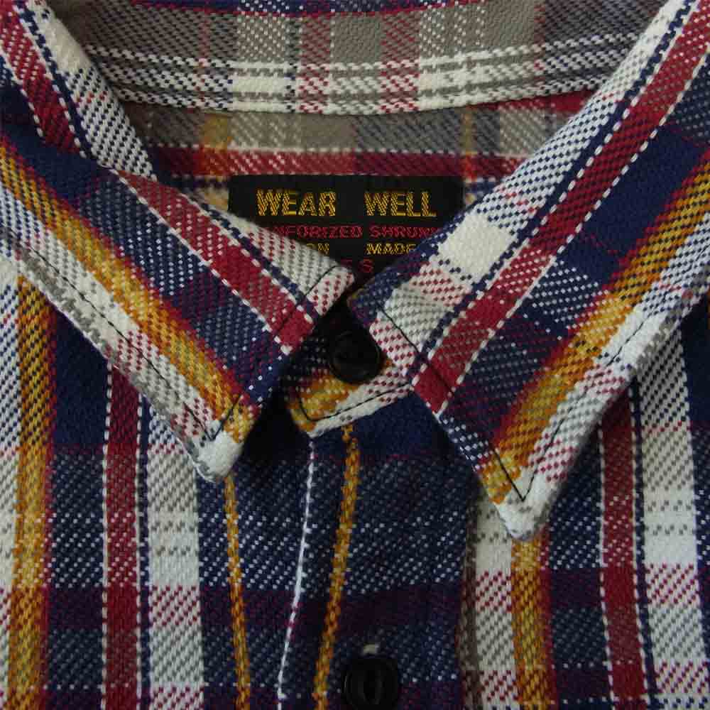 ウエス 501951 WEAR WELL ヘビー ネル チェック シャツ マルチカラー系 4【新古品】【未使用】【中古】