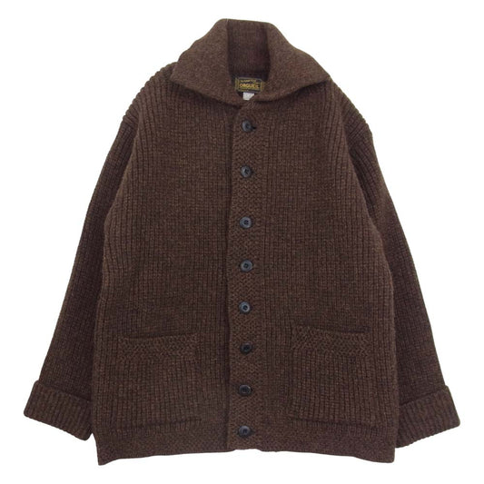 ORGUEIL オルゲイユ OR-4011 Shetland Wool Knit シェットランド ウール ニット カーディガン ブラウン系 40【中古】