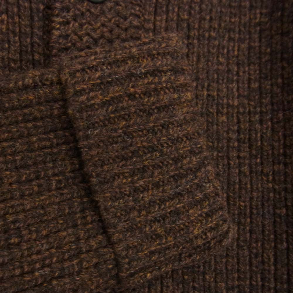 ORGUEIL オルゲイユ OR-4011 Shetland Wool Knit シェットランド ウール ニット カーディガン ブラウン系 40【中古】