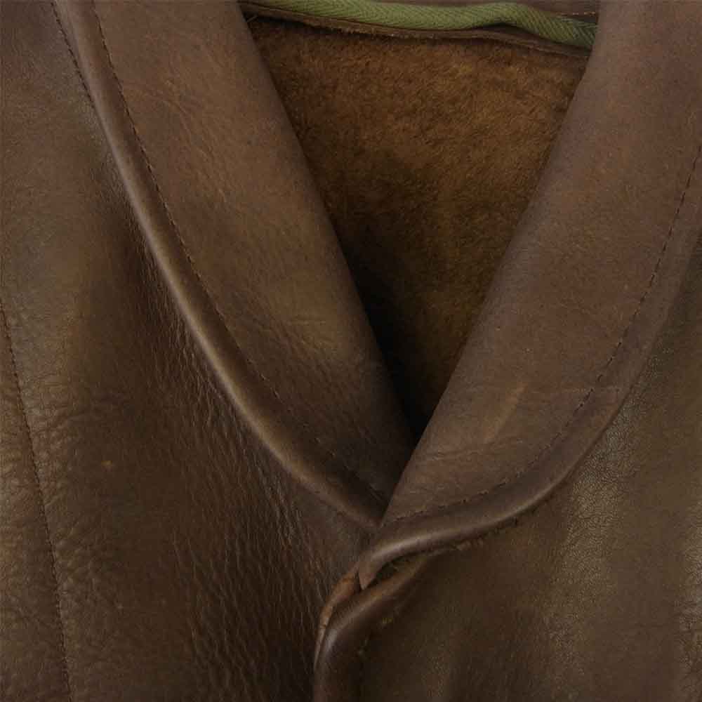 Cossack Jacket レザーコサック ジャケット ブラウン系【中古】