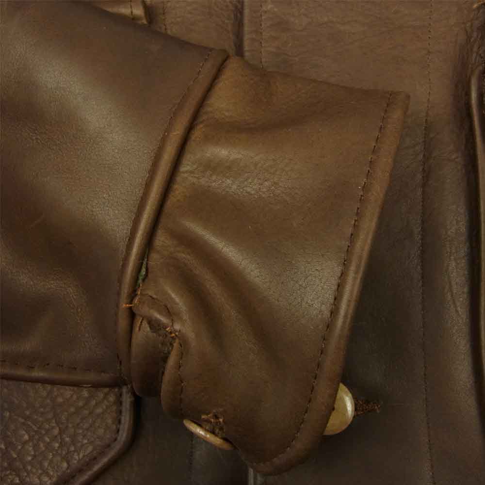 Cossack Jacket レザーコサック ジャケット ブラウン系【中古】