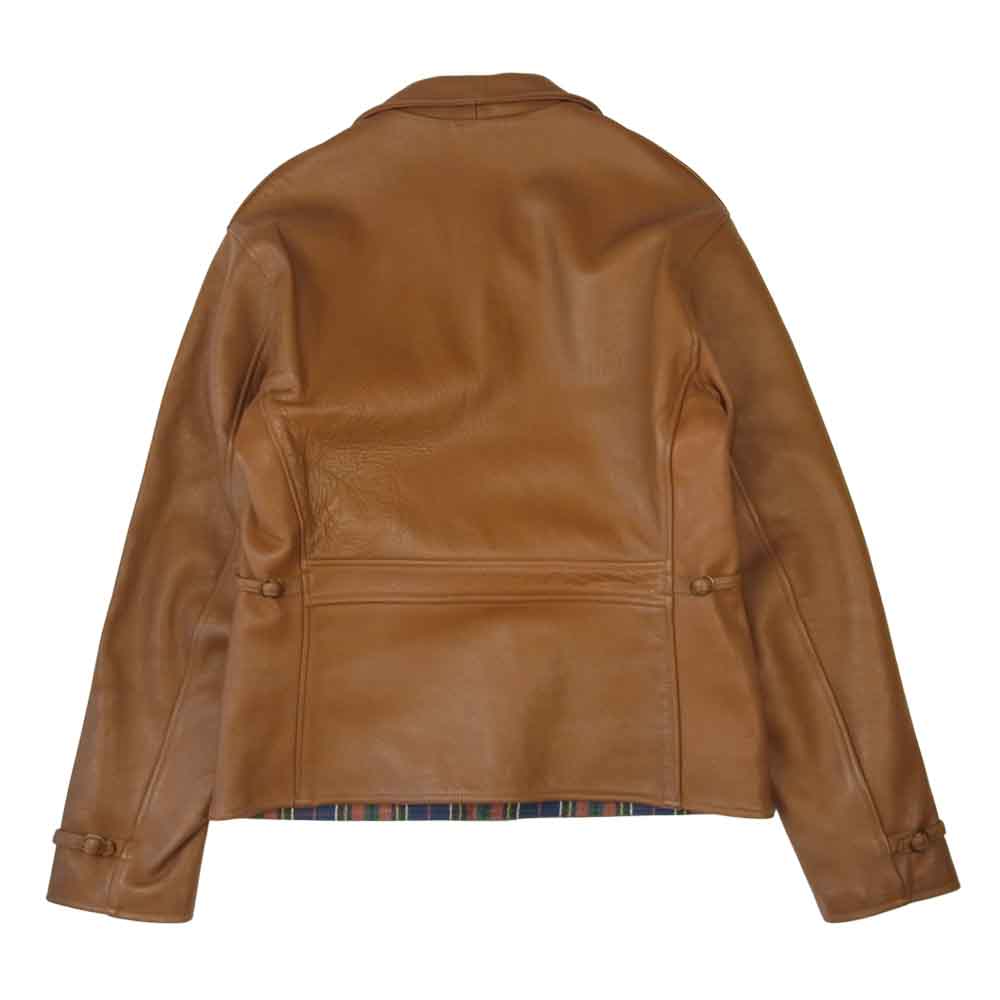 WAREHOUSE ウエアハウス レザー スポーツ ジャケット ライトブラウン系 XL【中古】
