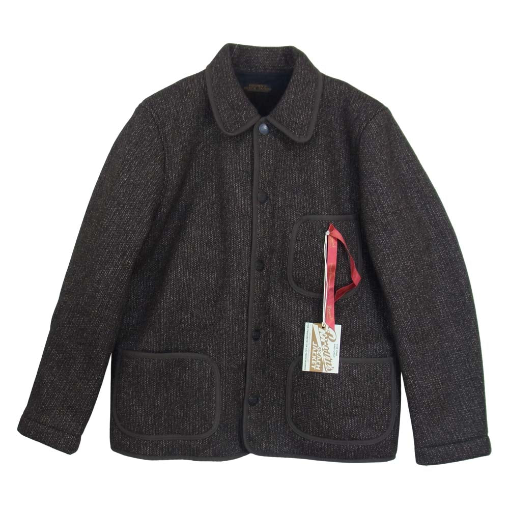 FULLCOUNT フルカウント BBJ-003 BROWN’S BEACH JACKET ブラウンズ ビーチ ジャケット 実名復刻 ビーチクロス ゴマ塩 グレー系 42【極上美品】【中古】