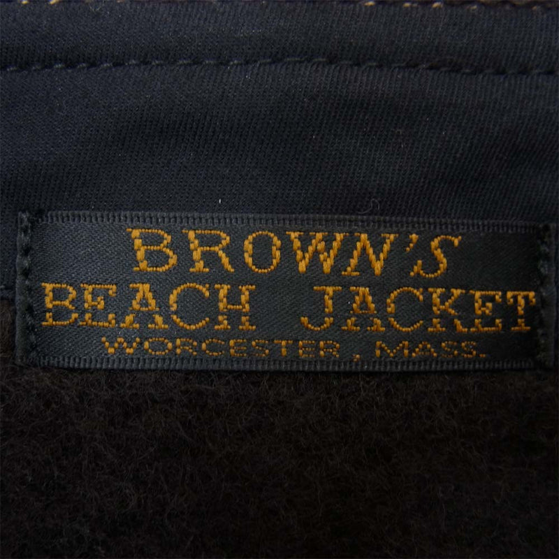 FULLCOUNT フルカウント BBJ-003 BROWN’S BEACH JACKET ブラウンズ ビーチ ジャケット 実名復刻 ビーチクロス ゴマ塩 グレー系 42【極上美品】【中古】