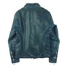 ISAMUKATAYAMA BACKLASH イサムカタヤマバックラッシュ 1498-02 JAPANESE CALF LEATHER JAKET ジャパンカーフ 製品染め レザー シングル ライダース ジャケット ネイビー系 S 1【中古】