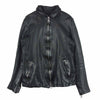 ISAMUKATAYAMA BACKLASH イサムカタヤマバックラッシュ 1498-02 JAPANESE CALF LEATHER JAKET ジャパンカーフ 製品染め レザー シングル ライダース ジャケット ブラック系 M 2【中古】