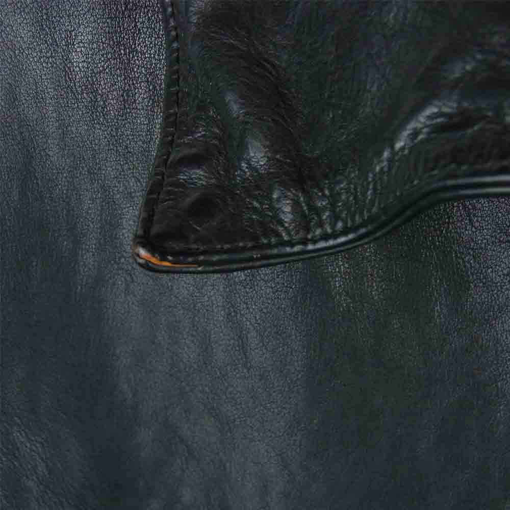ISAMUKATAYAMA BACKLASH イサムカタヤマバックラッシュ 1498-02 JAPANESE CALF LEATHER JAKET ジャパンカーフ 製品染め レザー シングル ライダース ジャケット ブラック系 M 2【中古】