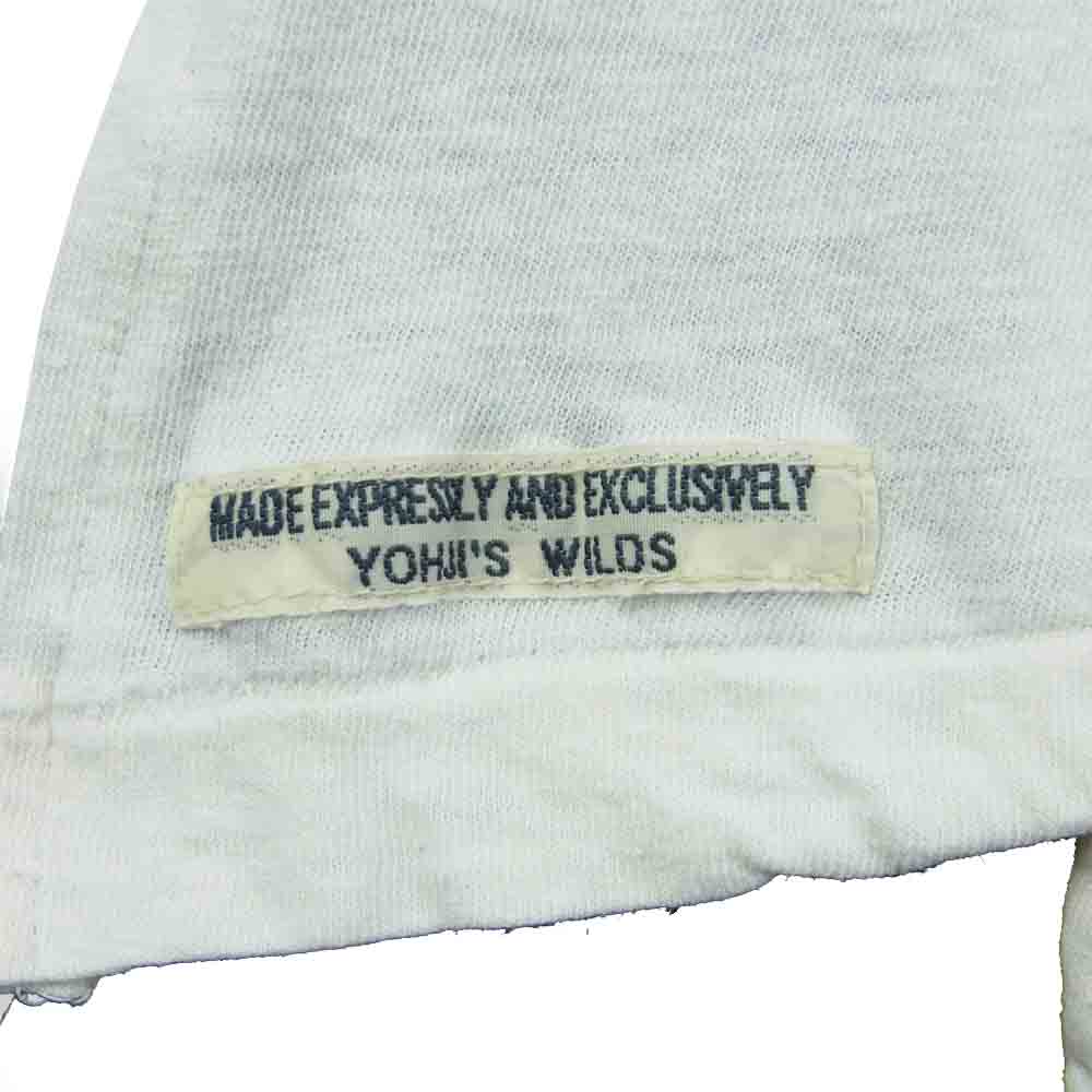 Yohji Yamamoto ヨウジヤマモト HD-T55-076 REGULATION MEN 21SS BELGIUM LINEN PLAIN STITCH U NECK HALF SLEEVES ベルギーリネン Uネック 半袖 Tシャツ オフホワイト系 1【中古】