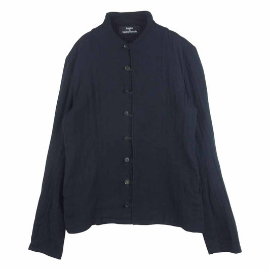 クジャク スタンドカラー コットン ジャケット 日本製 ブラック系 1【中古】