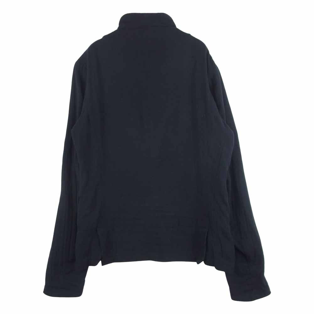 クジャク スタンドカラー コットン ジャケット 日本製 ブラック系 1【中古】