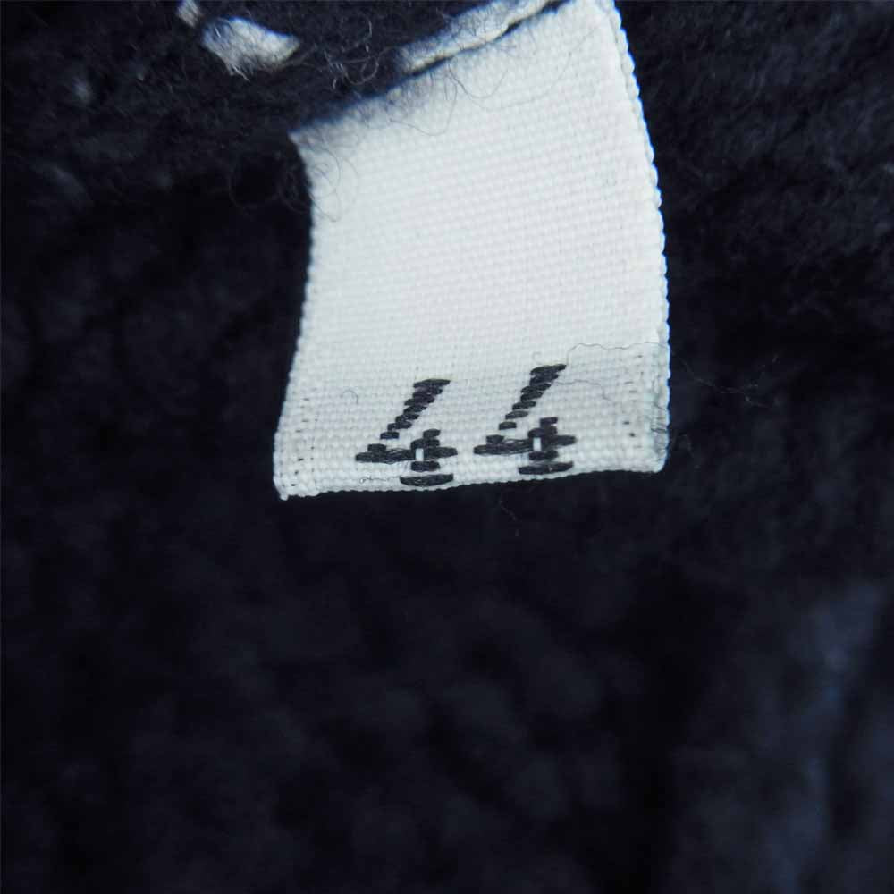 JIL SANDER ジルサンダー ハイネック ニット セーター ウール イタリア製 ダークネイビー系 44【中古】