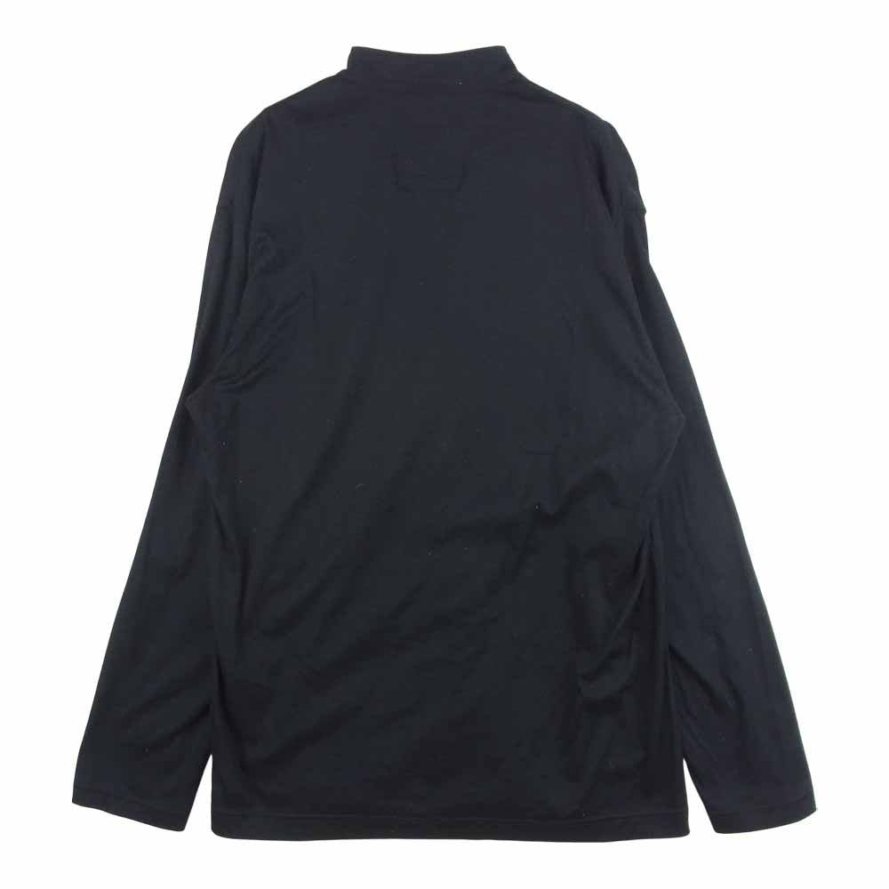 Yohji Yamamoto ヨウジヤマモト REGULATION MEN 20SS HN-T61-072 60/-マルチシードスムース スタンドカラー 長袖 シャツ ブラック系 1【中古】