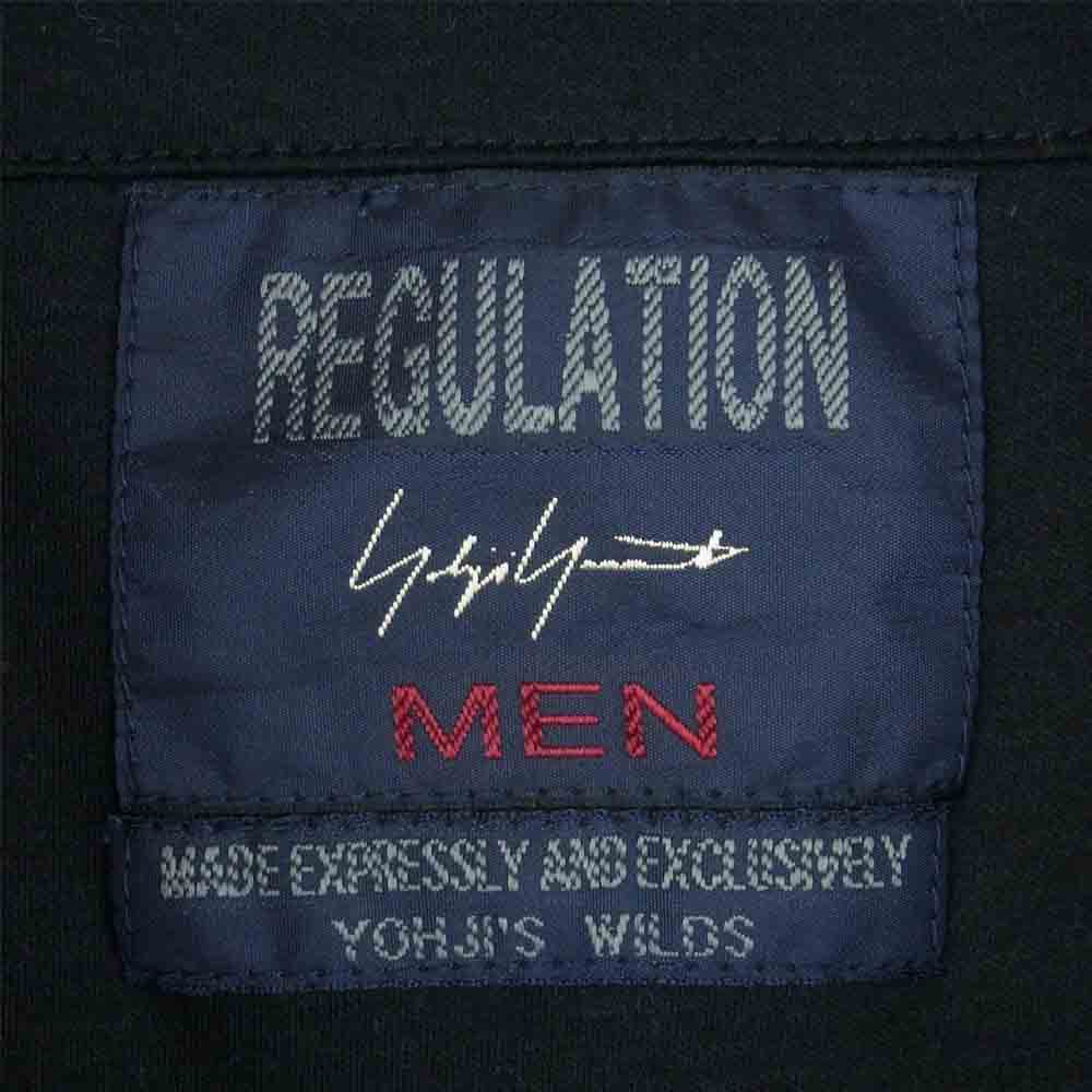 Yohji Yamamoto ヨウジヤマモト REGULATION MEN 20SS HN-T61-072 60/-マルチシードスムース スタンドカラー 長袖 シャツ ブラック系 1【中古】