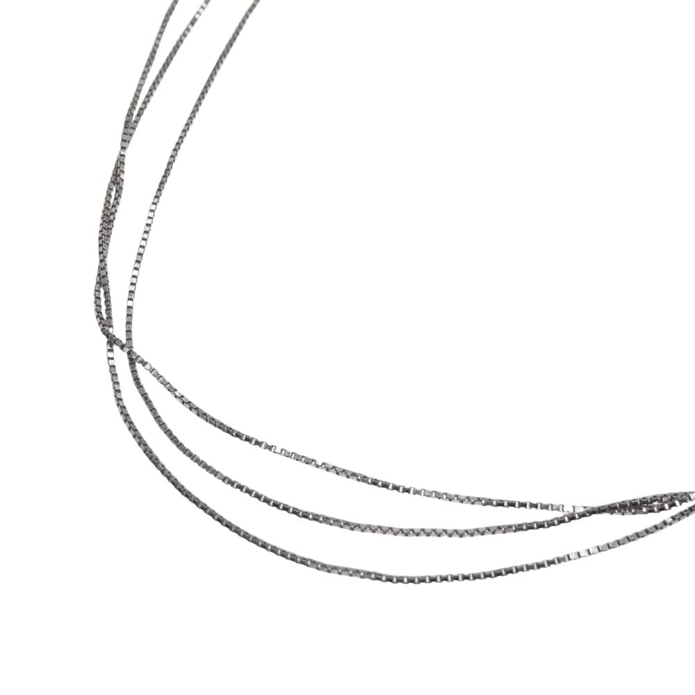 BOTTEGAVENETA ボッテガヴェネタ Silver Triple Strand Necklace 574827-V5070 3連  シルバー ネックレス シルバー系【中古】