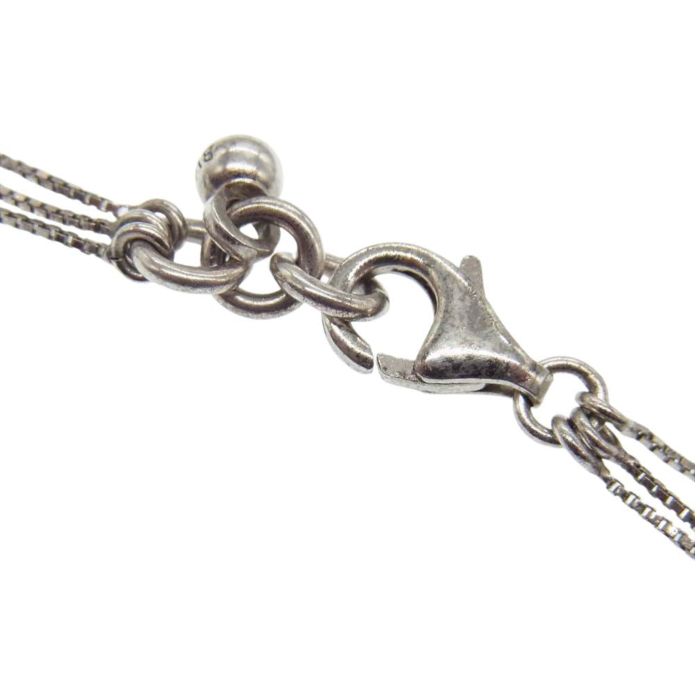 BOTTEGAVENETA ボッテガヴェネタ Silver Triple Strand Necklace 574827-V5070 3連  シルバー ネックレス シルバー系【中古】