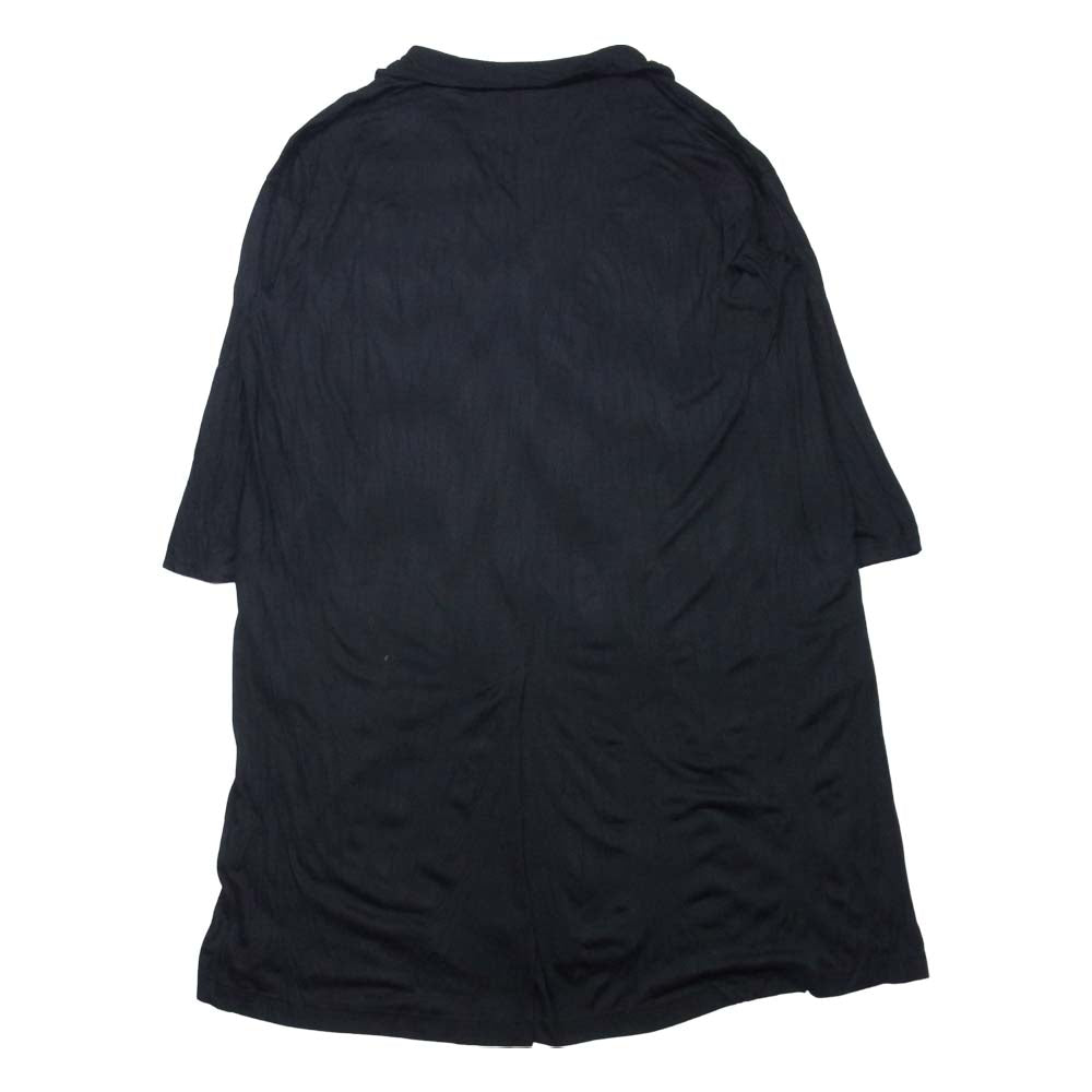 Yohji Yamamoto ヨウジヤマモト HD-T11-270 POUR HOMME プールオム 21SS TE/RY PLAIN STITCH WRINKLE LONG JACKET シワ加工 天竺 ロング ジャケット ブラック系 3【中古】
