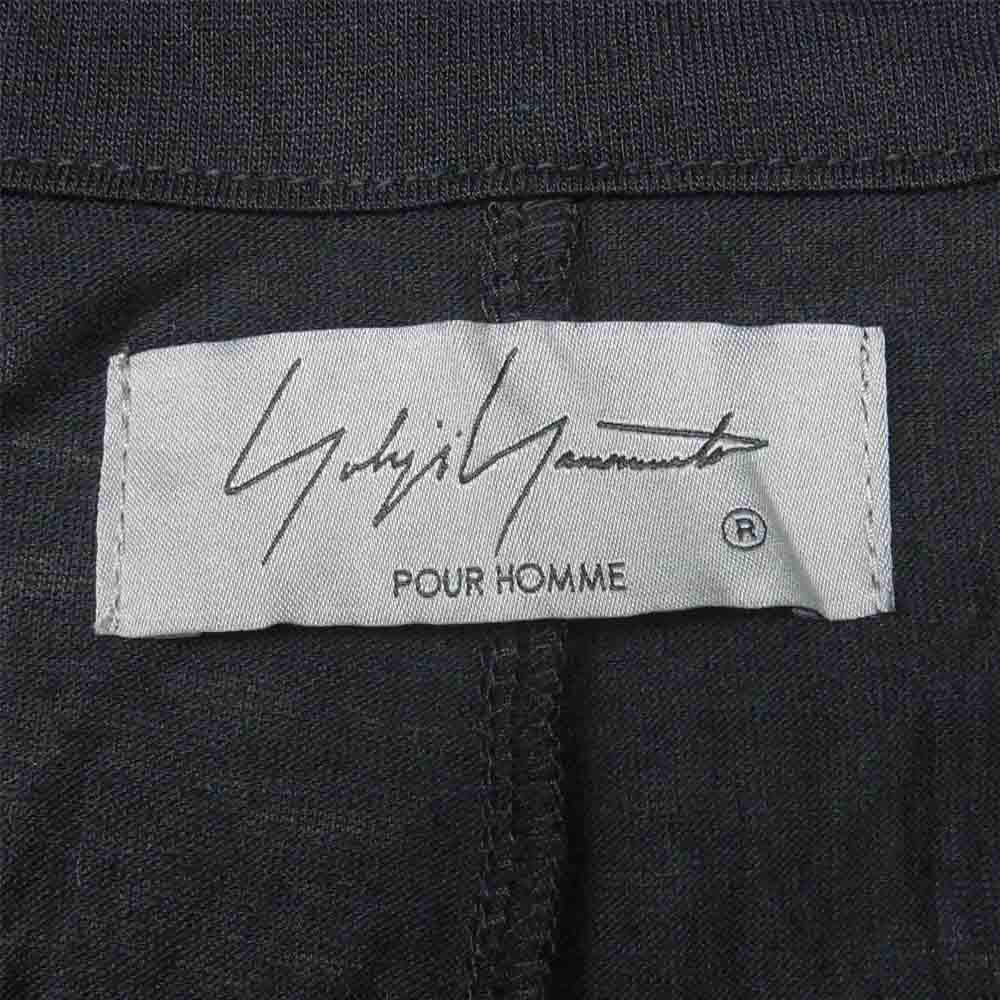 Yohji Yamamoto ヨウジヤマモト HD-T11-270 POUR HOMME プールオム 21SS TE/RY PLAIN STITCH WRINKLE LONG JACKET シワ加工 天竺 ロング ジャケット ブラック系 3【中古】