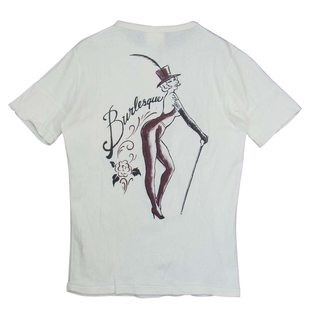 GANGSTERVILLE ギャングスタービル 3B ヘンリーネック 半袖 Tシャツ オフホワイト系 S【中古】