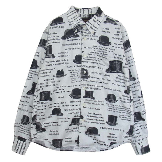 BY GLADHAND バイグラッドハンド BYGH-15-AW-13 HATTER-SHIRTS ハッター シャツ オフホワイト系 S【中古】