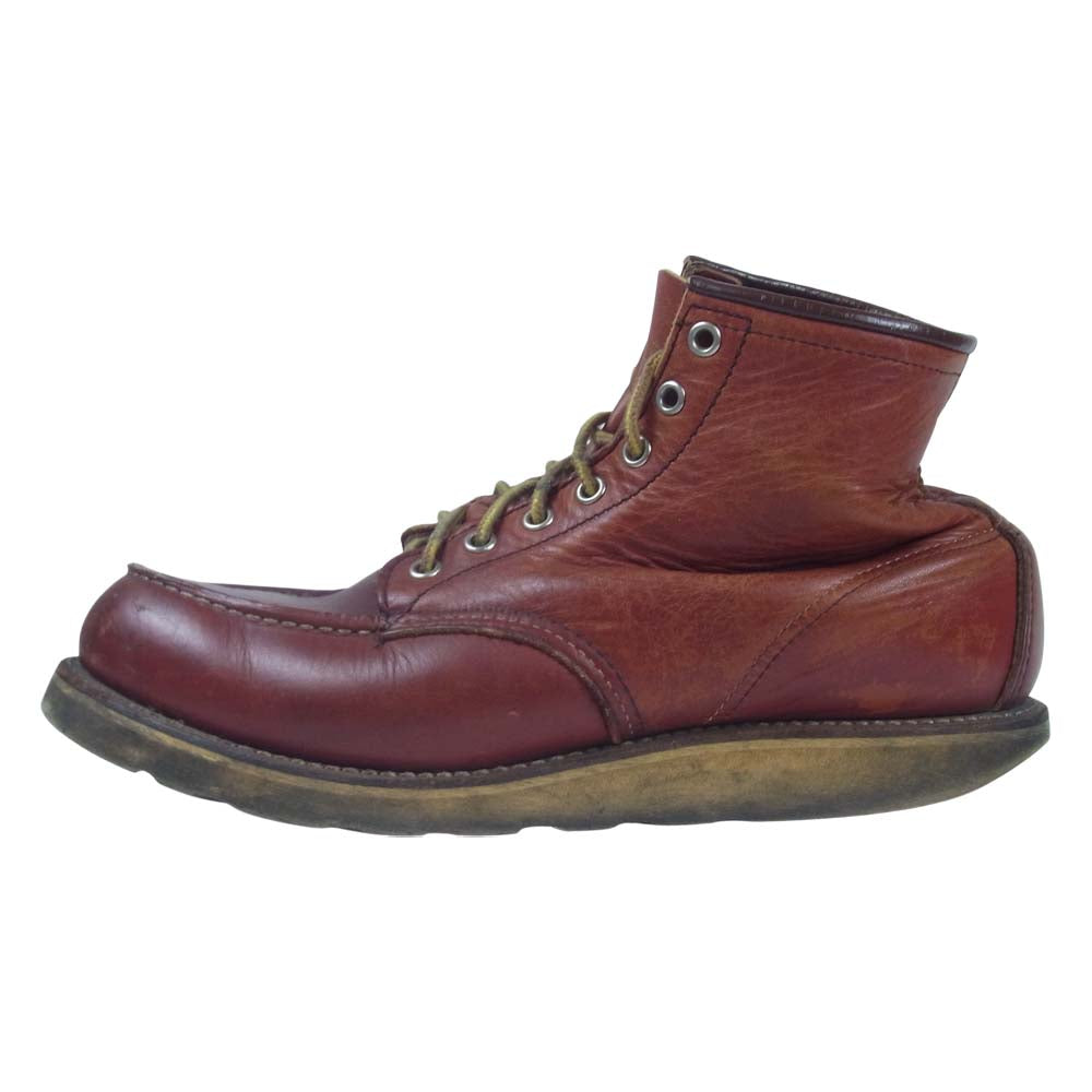 RED WING レッドウィング 8875 90s 四角犬タグ アイリッシュ セッター モックトゥ ブーツ 赤茶系 表記無し(内寸約27cm程度)【中古】