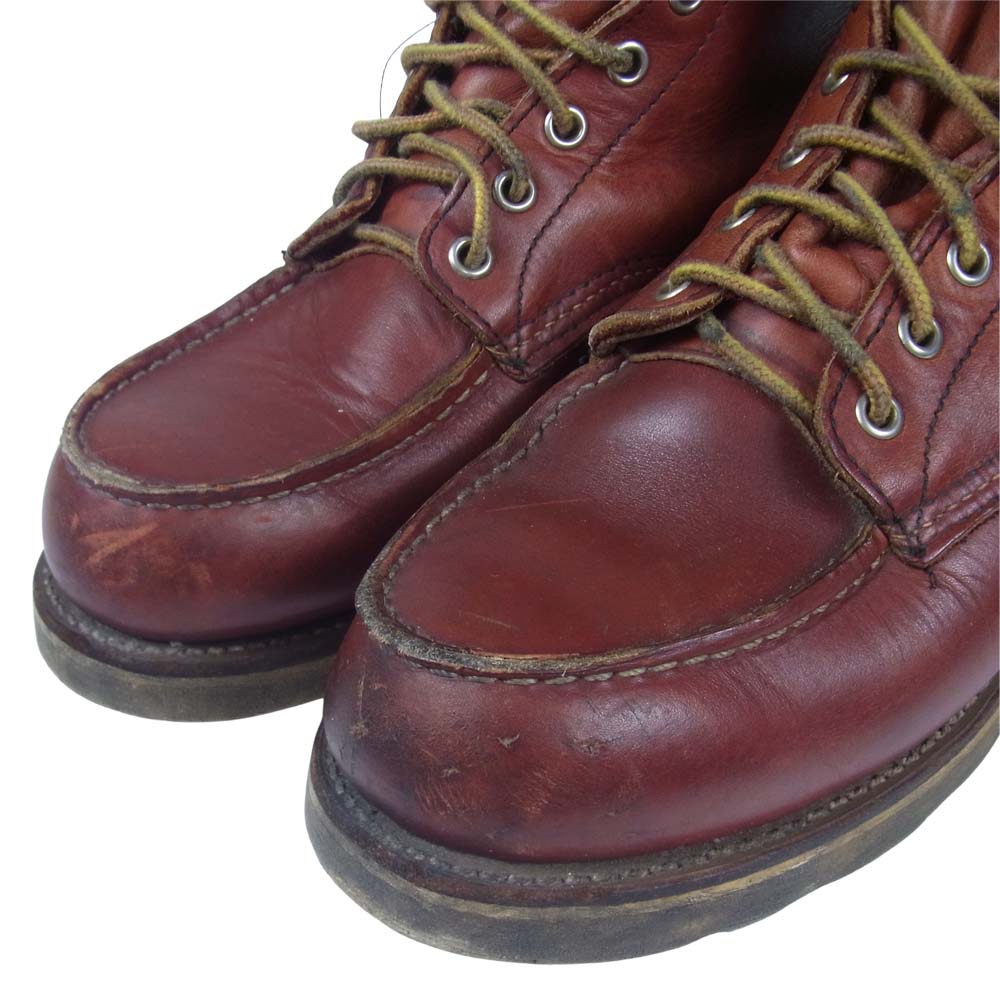 RED WING レッドウィング 8875 90s 四角犬タグ アイリッシュ セッター モックトゥ ブーツ 赤茶系 表記無し(内寸約27cm程度)【中古】